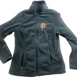 Amazon Essentials Sweatshirt Mens Medium Green Zip Fleece SCAN Colorado Tree